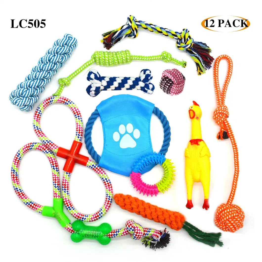 Pet Teething Cleaning Cotton Rope Ball Dog Toys Pet Supplies